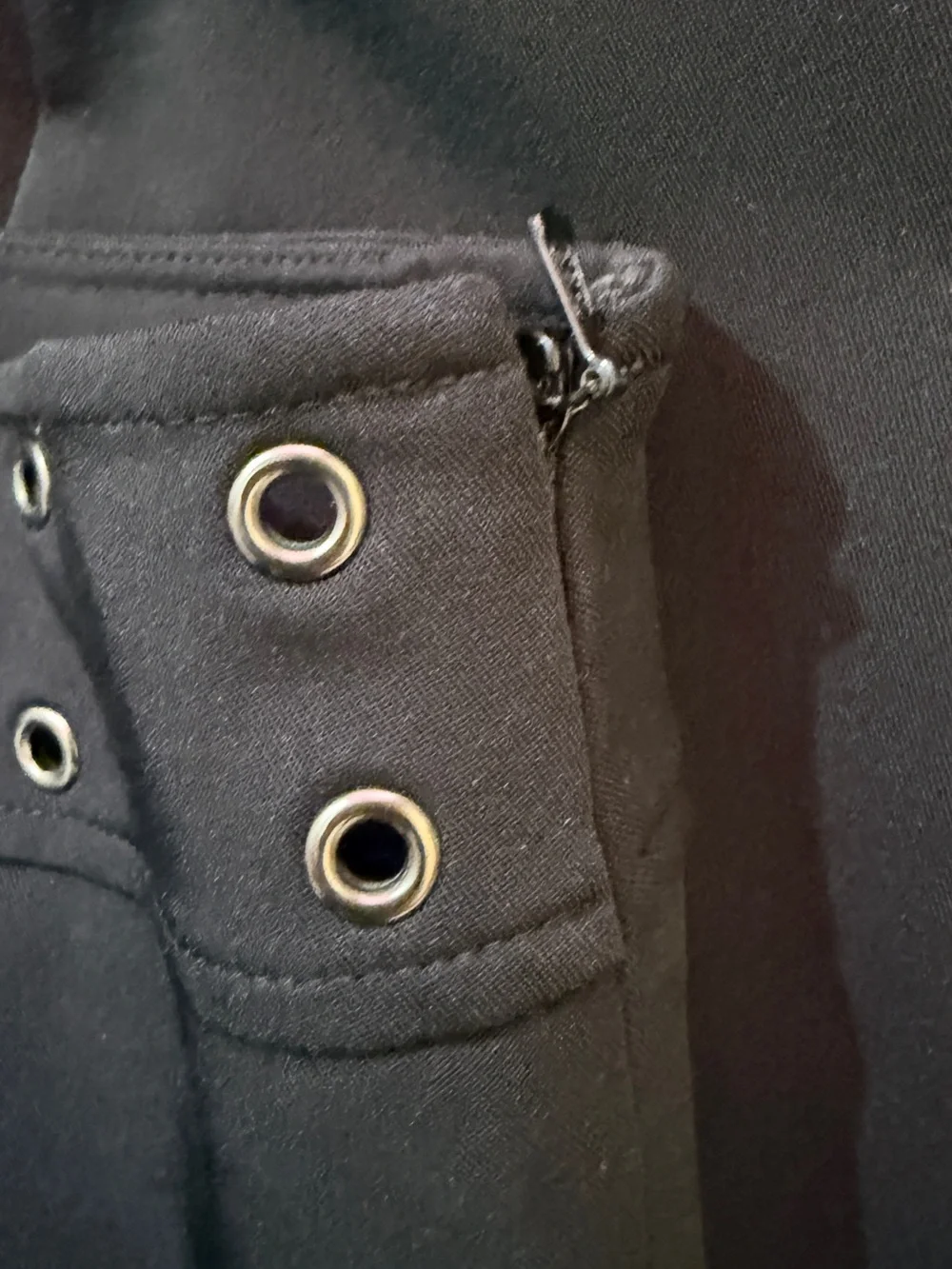 Ralph Lauren Black Pants with Red Logo Trim 90’s Vintage